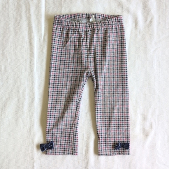 first impressions graphic top & plaid leggings matching outfit set 12 months - Picture 7 of 10